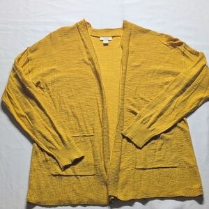a.n.a Yellow Sweater Cardigan Size Small